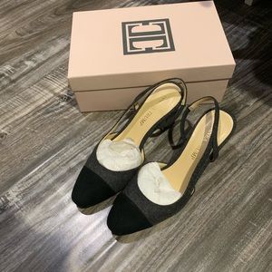 Ivanka Trump Liah 2 Slingback, Tweed/suede, 6.5